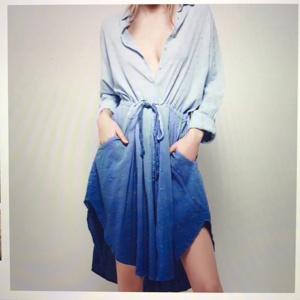Free People ombré duster dress